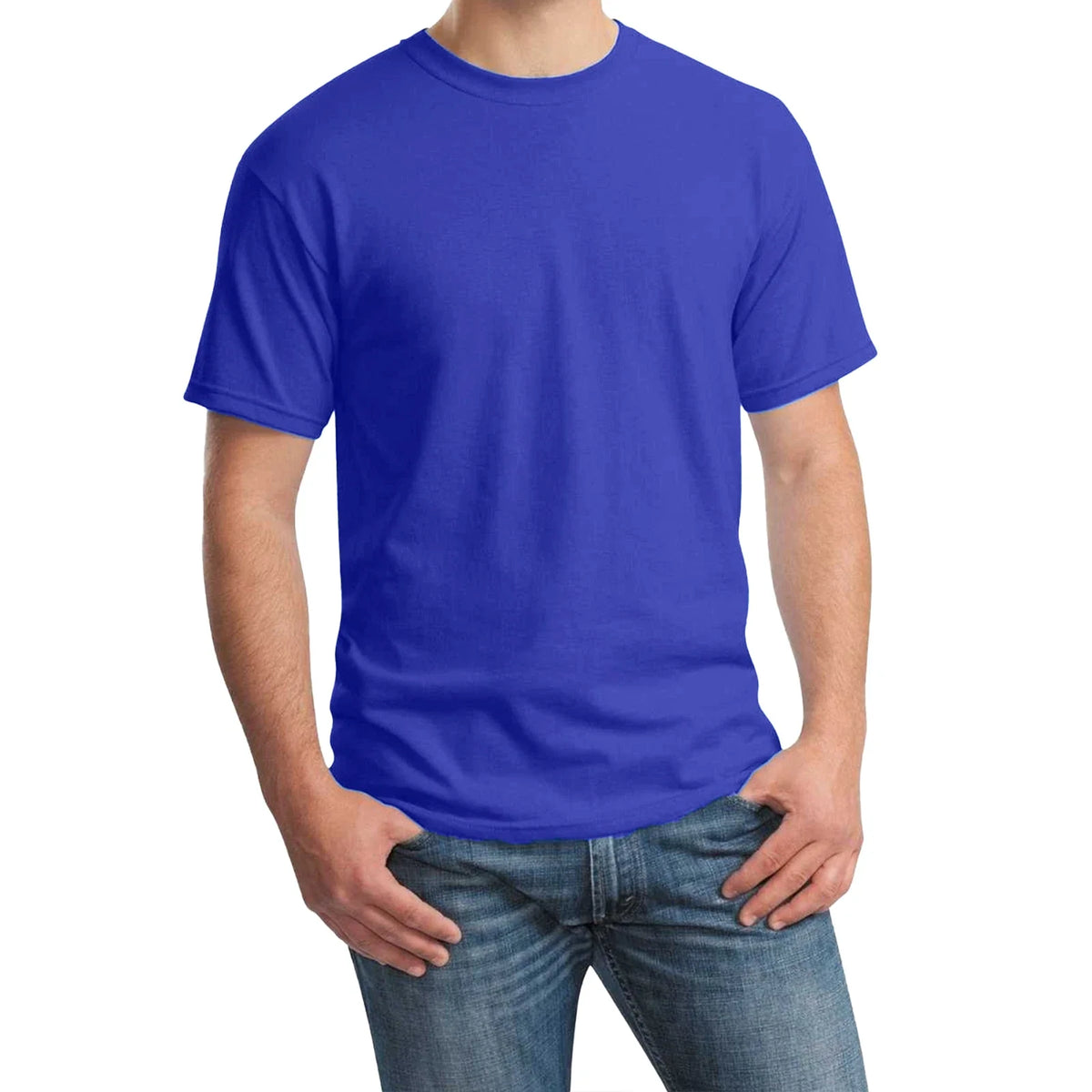 Hanes Essential-T Men’s Short Sleeve , Classic Cotton Crewneck Tee, S–5XL Unisex