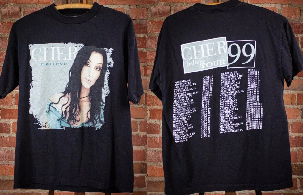 Vintage Styles Cher Believe Tour Concert Unisex