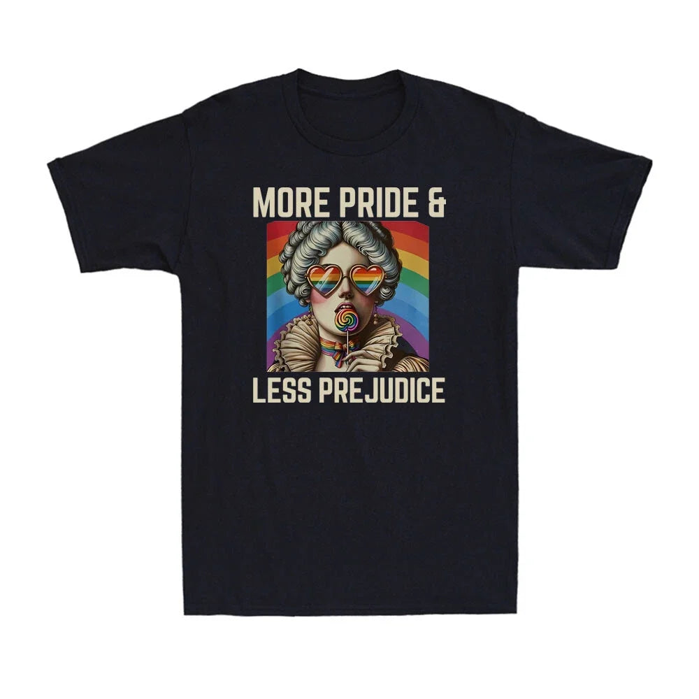More Pride Less Prejudice LGBT Proud Ally Rainbow Pride Vintage Unisex Unisex