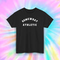 Somewhat Athletic Sarcastic Gym Workout Humor Funny Fitness Gift Tee Unisex