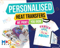 Personalised DTF Heat Transfer Designs Wholesale Custom DIY Gang Sheets Unisex