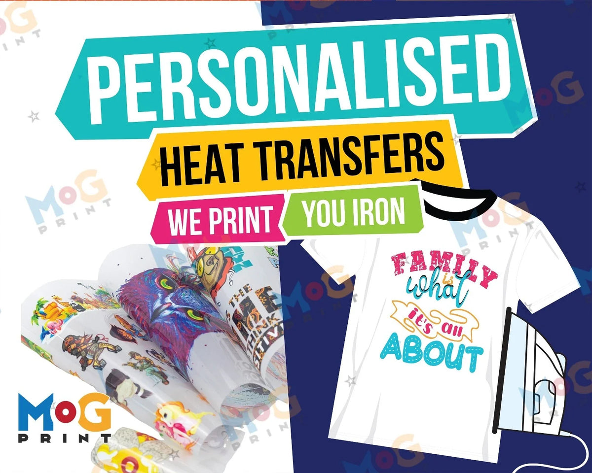 Personalised DTF Heat Transfer Designs Wholesale Custom DIY Gang Sheets Unisex