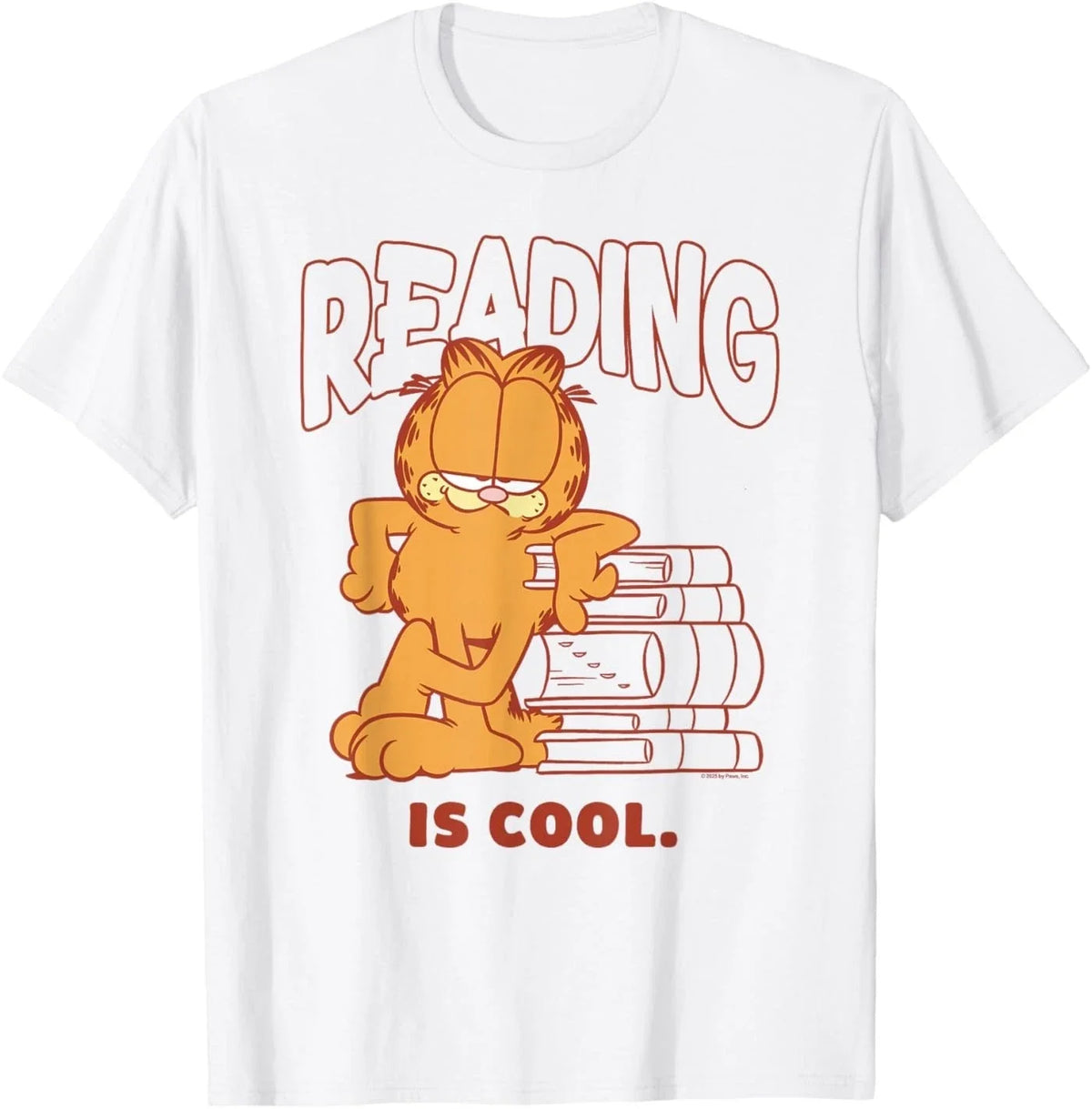 Garfield Reading is Cool Classic 90's Retro Unisex