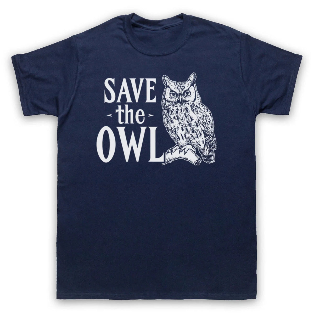 SAVE THE OWL ANIMAL RIGHTS PROTEST SLOGAN CUTE BIRD MENS & WOMENS Unisex