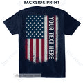 Add Your Text, Proud Your Name, US Flag Personalized Patriotic Custom Unisex