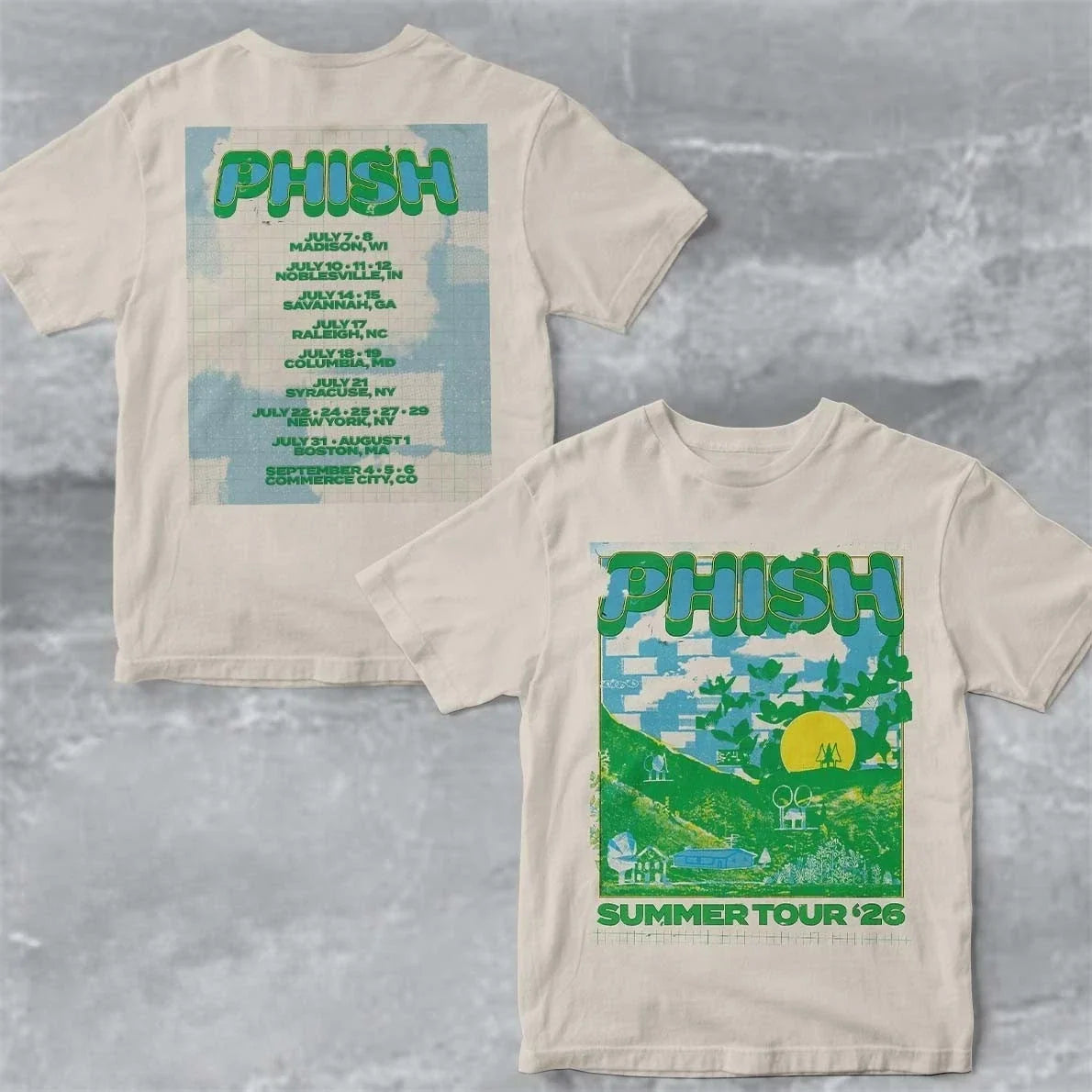 Phish Summer Tour 2026 North America Dates Shirt Unisex