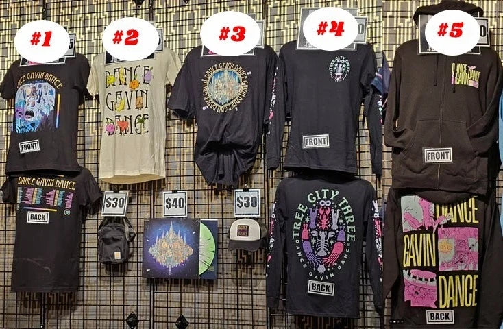 Dance Gavin Dance 2026 Tour merch reprint Unisex