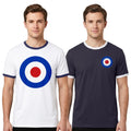 Mod Target Ringer | Retro RAF Roundel Scooter Boy Mod Tee Unisex