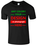 Personalized Custom Print Your Logo Photo On T Shirt As Photo Custom Made Shirt Unisex