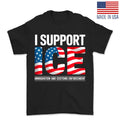 Ice Immigration Officers American Flag I Support Trump 2025 Unisex Tee Unisex