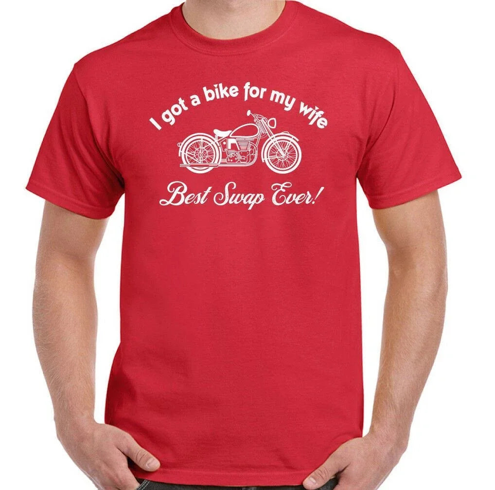 Motorbike Motorcycle For My Wife Mens Funny Biker Custom Chopper Unisex