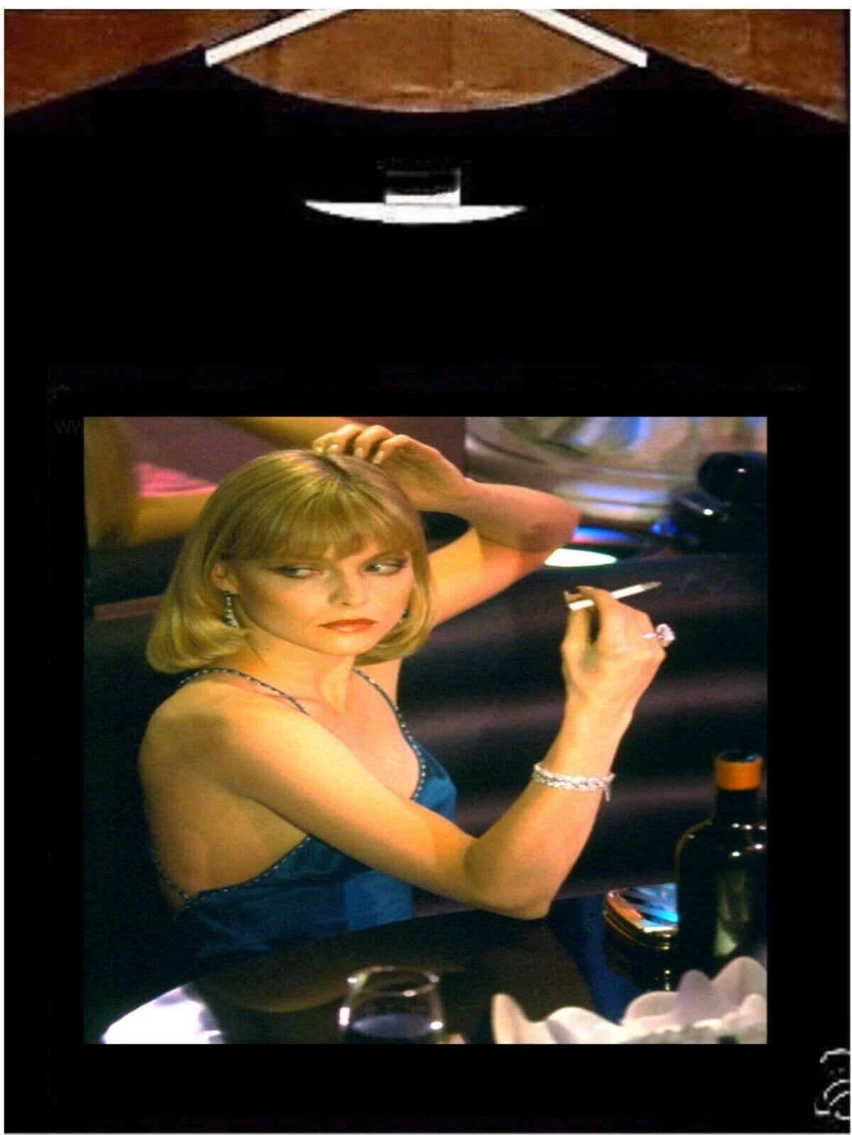 Michelle Pfeiffer Elvira Scarface Movie T Shirt Unisex