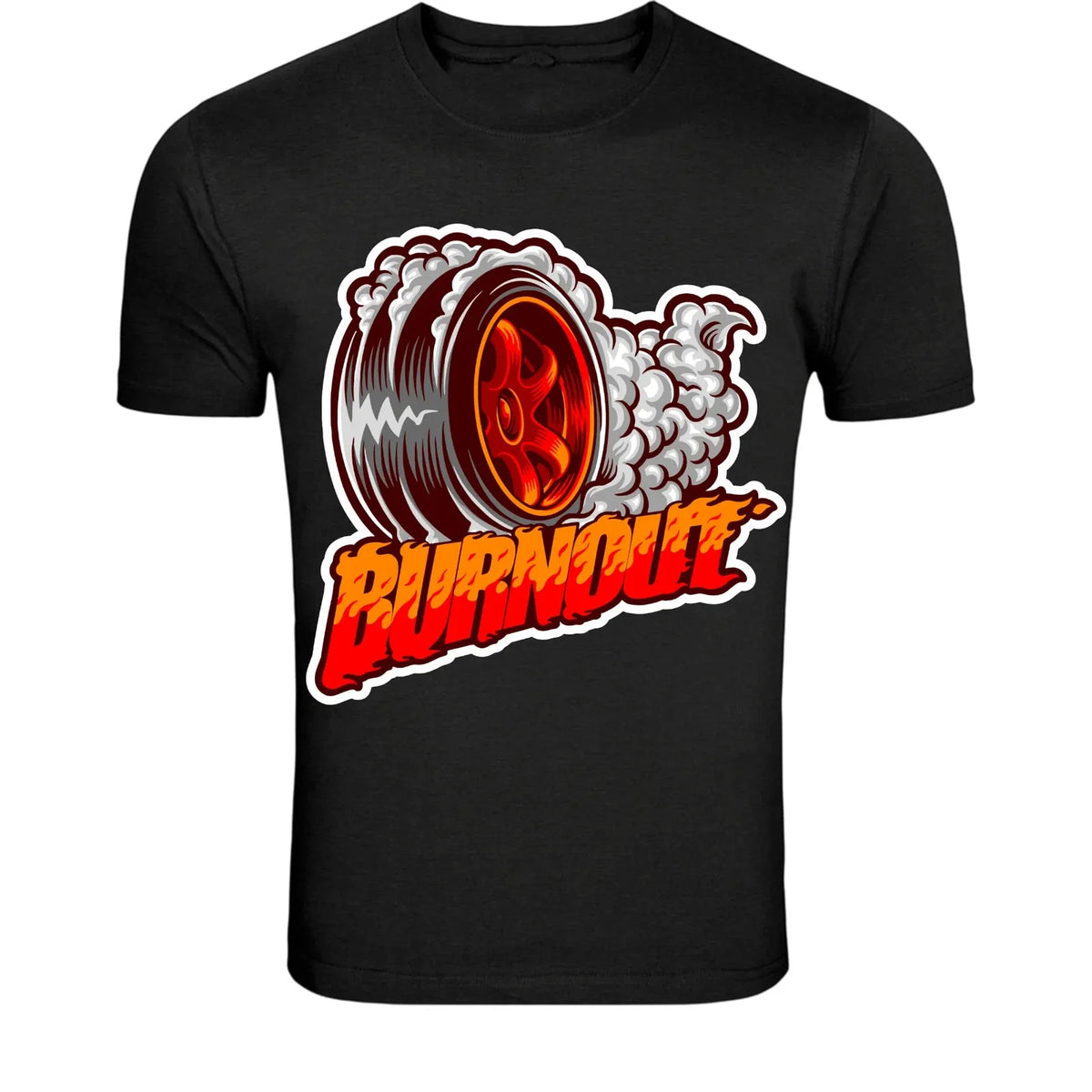 Burnout Tire Smoke - Car Racing Drift Graphic Tee Unisex