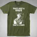 Crocodile Dundee T Shirt that's not a knife movie 2 80s mick Australia outback Unisex