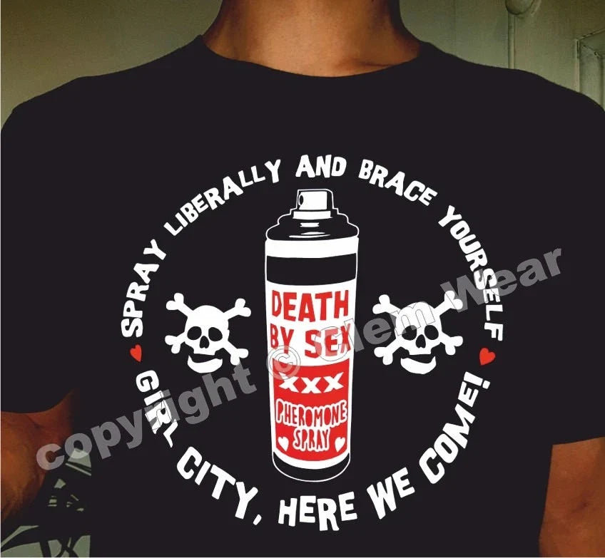 Rik Mayall Bottom tshirt tee DEATH BY SEX inspired funny Retro TV comedy Unisex
