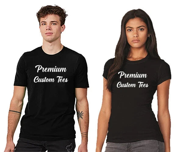 Custom Photo Premium USA Cotton Unisex Tee for Men & Women (Size: S-3XL) Unisex