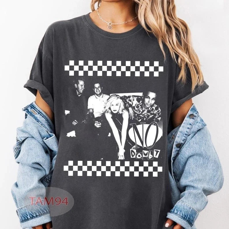 Vintage No Doubt Band Shirt, 90s Rock Music Tee Unisex