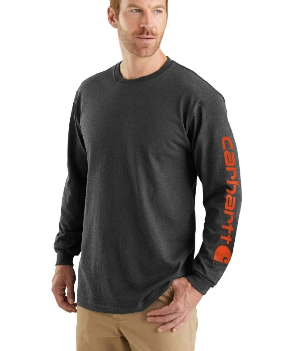 CARHARTT MEN'S K231 LONG SLEEVE SIGNATURE GRAPHIC TEE-26 COLOR OPTS!!! Unisex