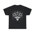 Unisex Adult T Shirt Elegant Art Deco Geometric Black Chandelier Design Retro Unisex