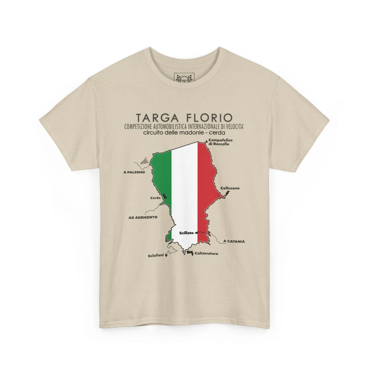 Targa Florio Race Track - Sicily Racing Tee - Italian Sports Car Gift Unisex