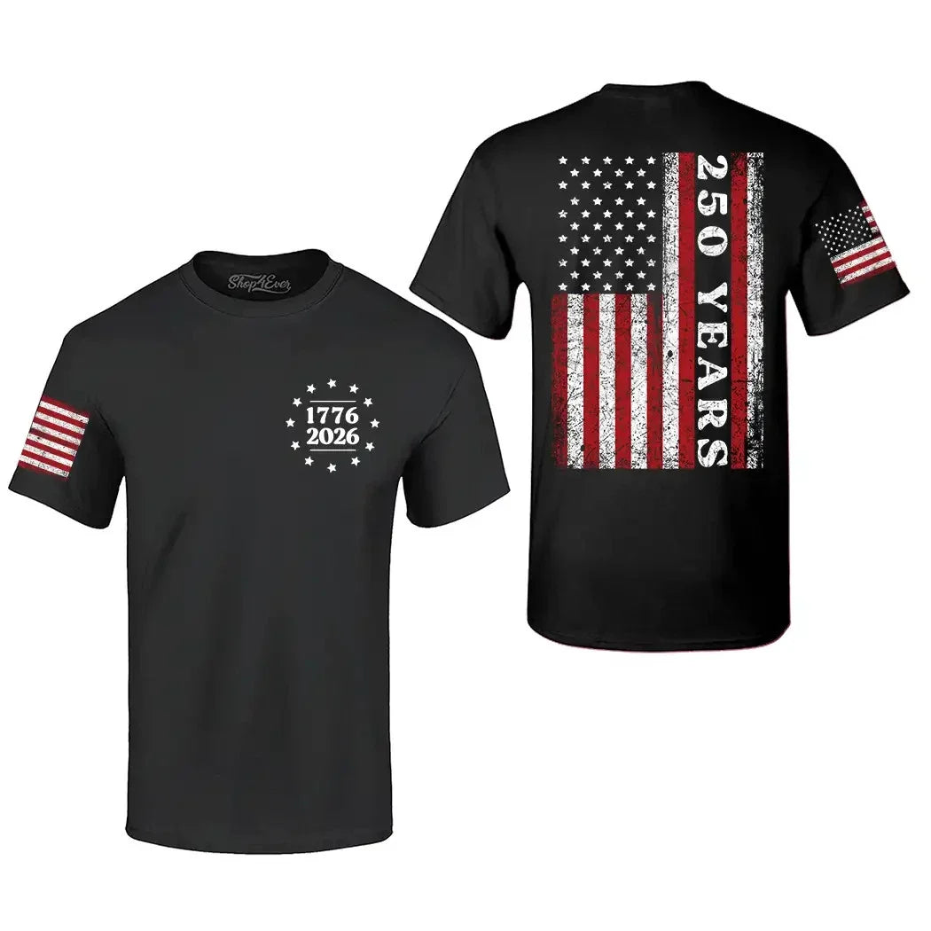 250th USA America Anniversary 1776 - 2026 American Flag Shirt Unisex