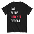 Eat Sleep Cricket Repeat Sport Funny Cute Gift Team New Graphic Apparel Unisex