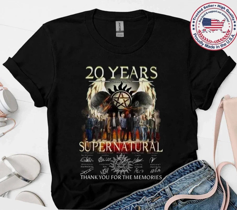 Supernatural Anniversary 2005- 2025 All Size S-4XL Fan gift Unisex