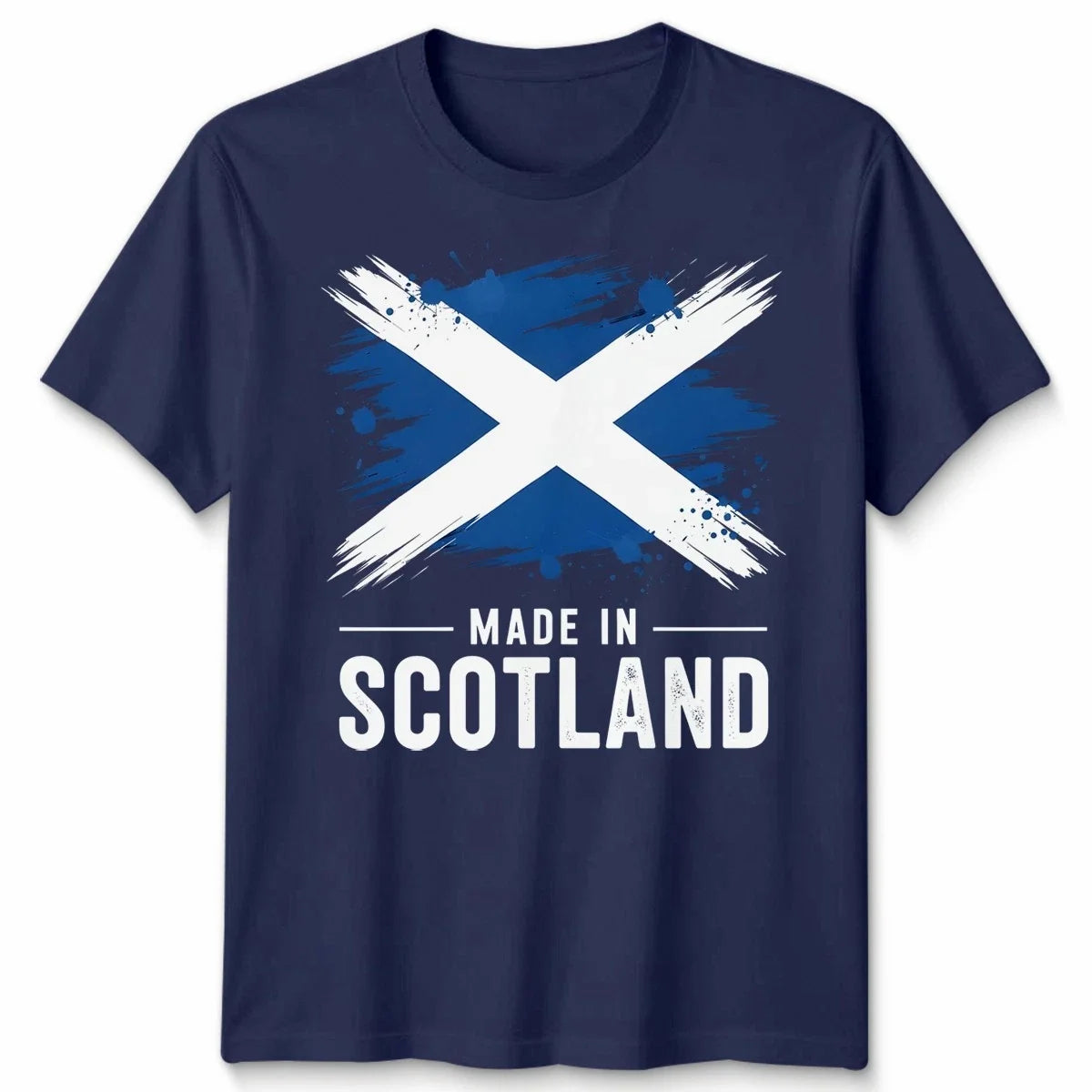 Made In Scotland Unisex T Shirt Scottish Flag Football Rugby Fan Patriot Top New Unisex