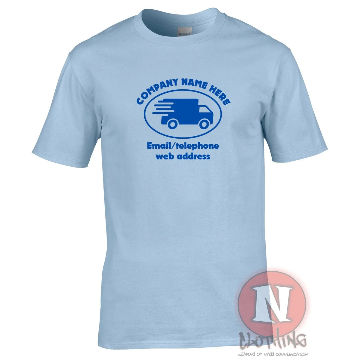 Delivery company personalised custom removal courier parcel firm tee Unisex