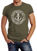 Men's Anchor Motif Maritime Retro Badge Vintage Anchor Print Neverless® Unisex