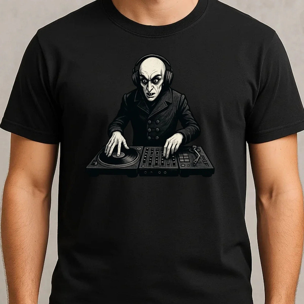 Mens Nosferatu DJ Motif Cotton Size S to 5XL Unisex