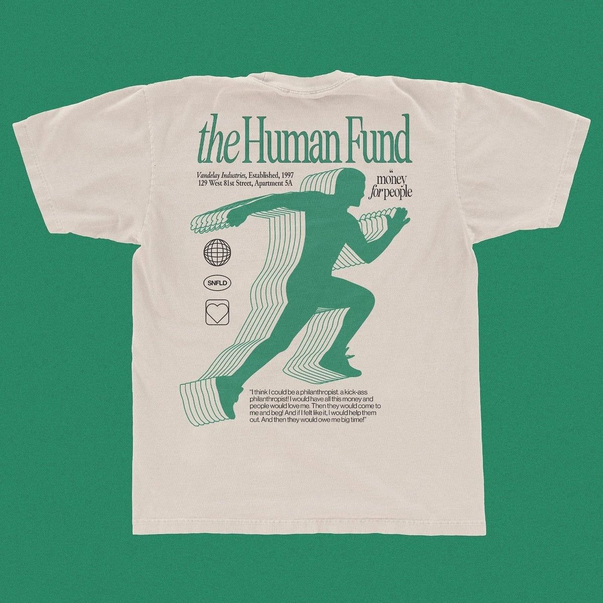 The Human Fund Seinfeld George Costanza 90's Sitcom Vintage Tee Unisex