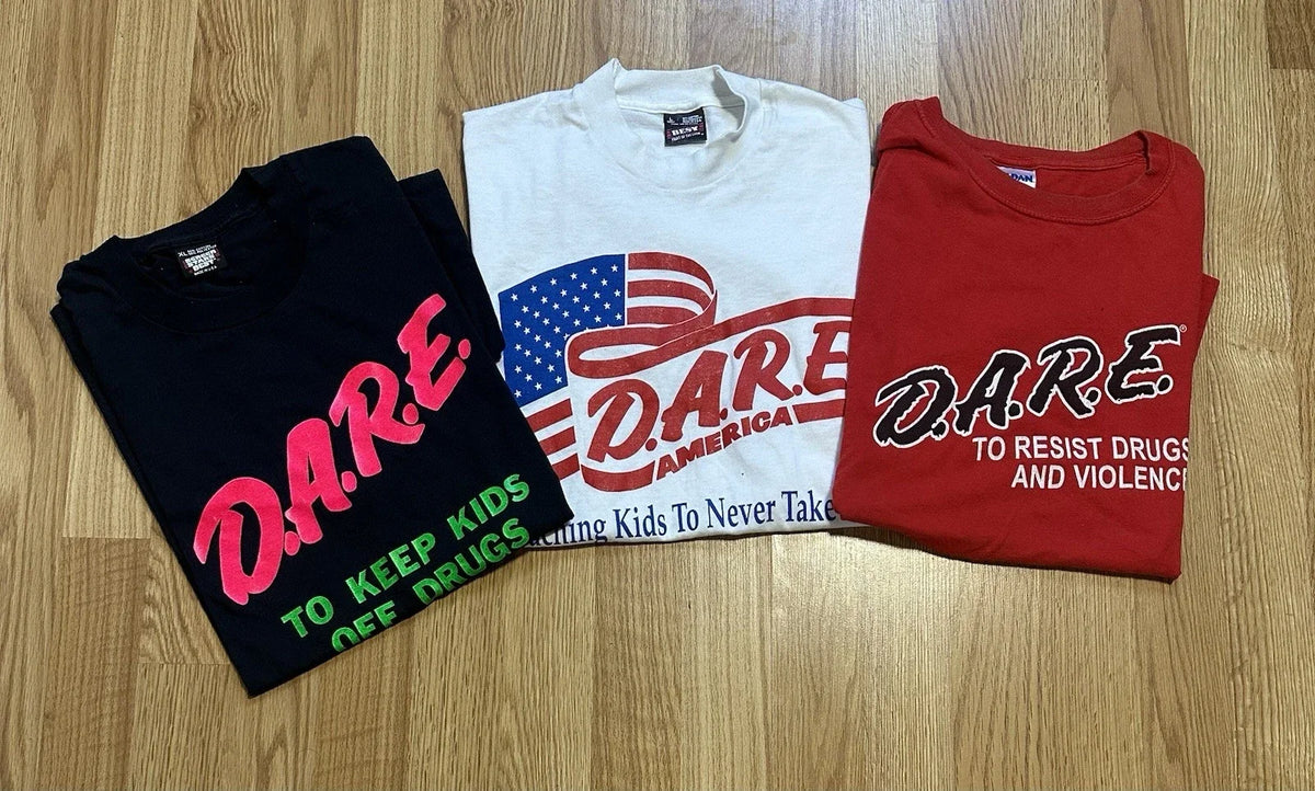 90s Vintage Dare to Keep Kids Off Drugs Lot XL Large Retro Unisex