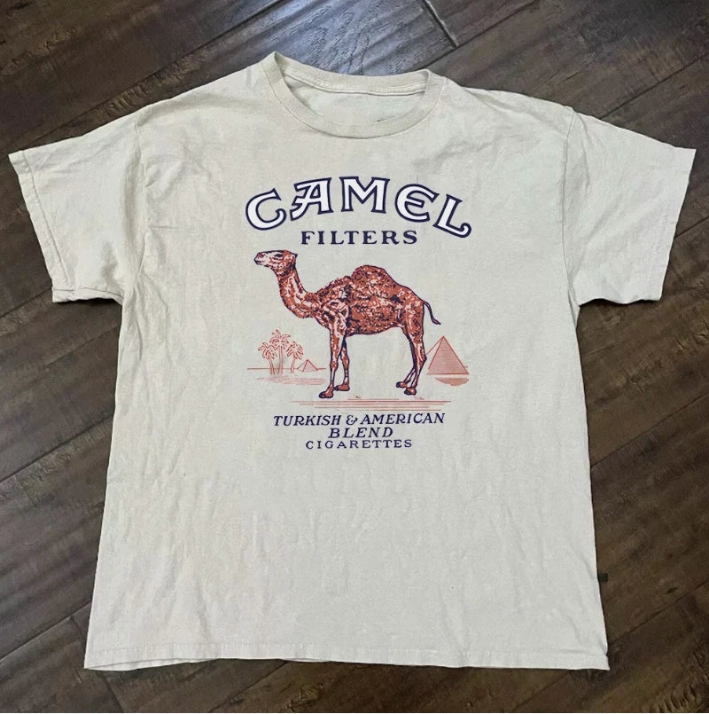Retro Camel Short Sleeve Unisex All Size Unisex
