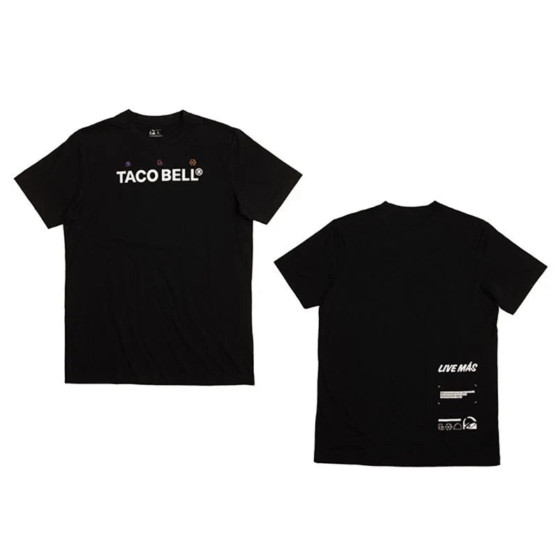 TACO BELL 🌮🔔 Employee Unisex Short Sleeve Screen Print LIVE MAS NiB Uniform Unisex