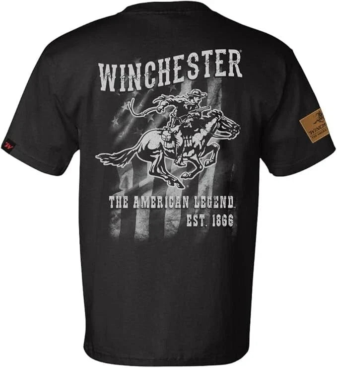 Winchester Legend Collection - Made in The USA Legend Rider Flag Short Sleeve 10 Unisex