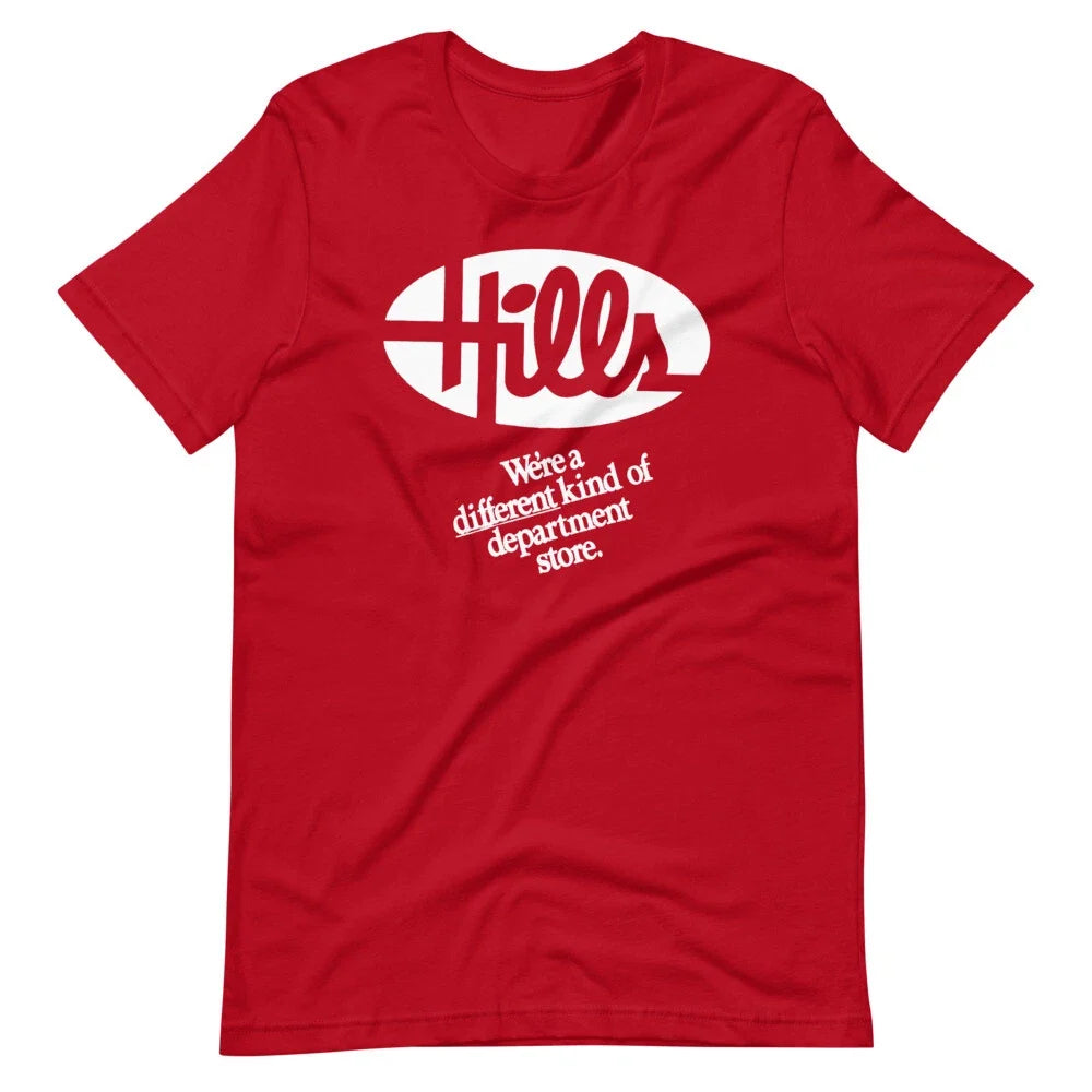 HILLS Department Store Vintage Style Graphic Tee Short-Sleeve Unisex Unisex