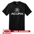 ACURA BLACK Logo Integra Nsx Type R Shirt Tee Automotive Jdm Motor Rsx Unisex