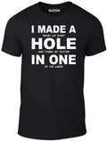 Hole in One - Funny t shirt retro golf joke club sport course masters US Unisex