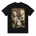Funny Dog Tattoo Artist Vintage Dalmatian Tattooing Graphic Tee Black Unisex
