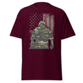Unisex Adult Heavy Cotton™ - Military: Gritty USA Flag & Soldier Unisex