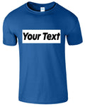Personalized Custom Print Your Own Text On Customized Men's T Shirt New USA Gift Unisex