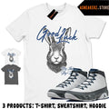 Shirt To Match AJ 9 Flint Grey 2026 Sneaker Matching Tee Good Luck Unisex