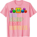 Eat Sleep Dash Repeat Video Game Geometry Video Gamer Lover Unisex