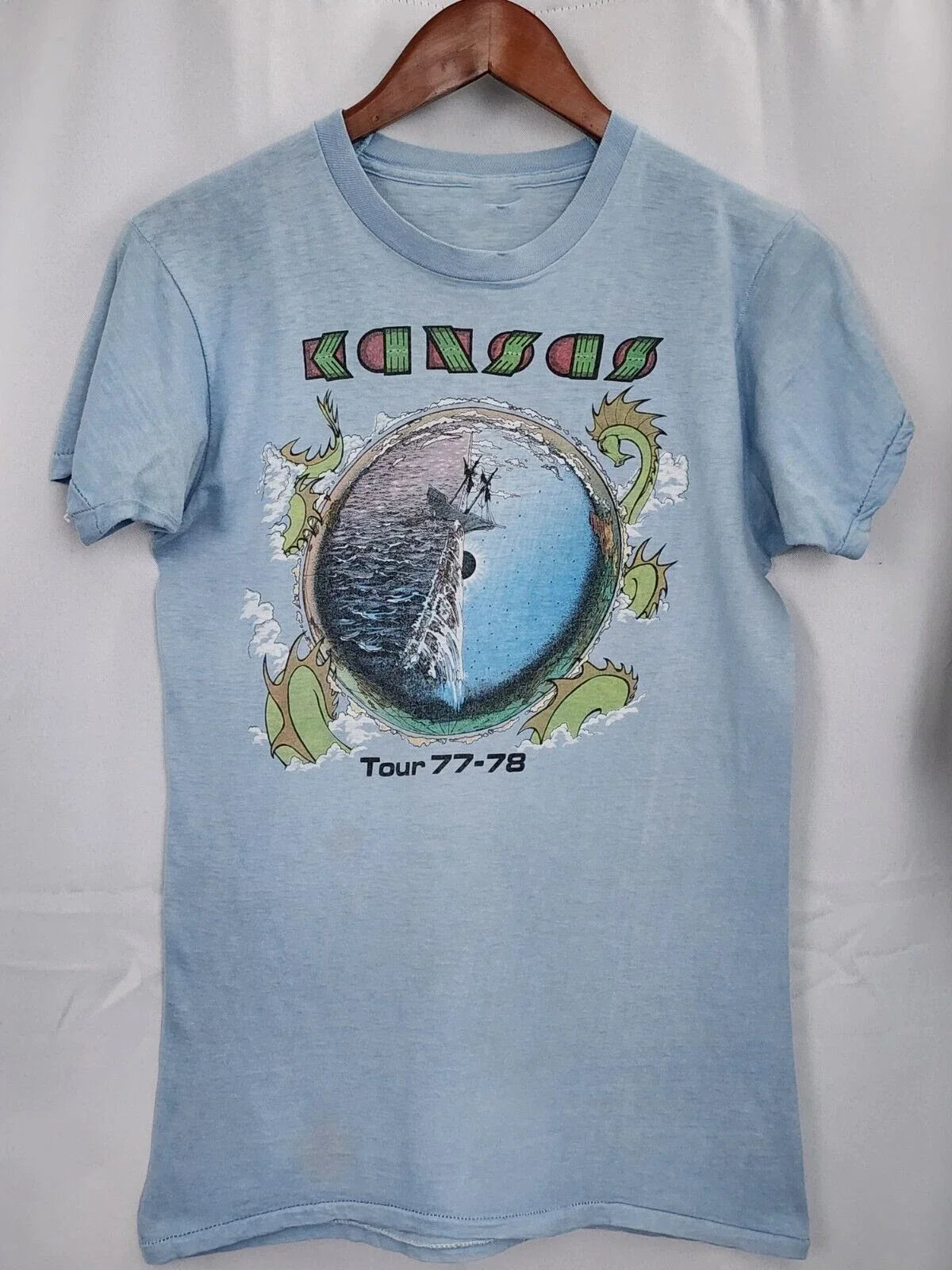 Kansas Band Gift For Fans Blue Cotton All Size S-5XL LL58 Unisex