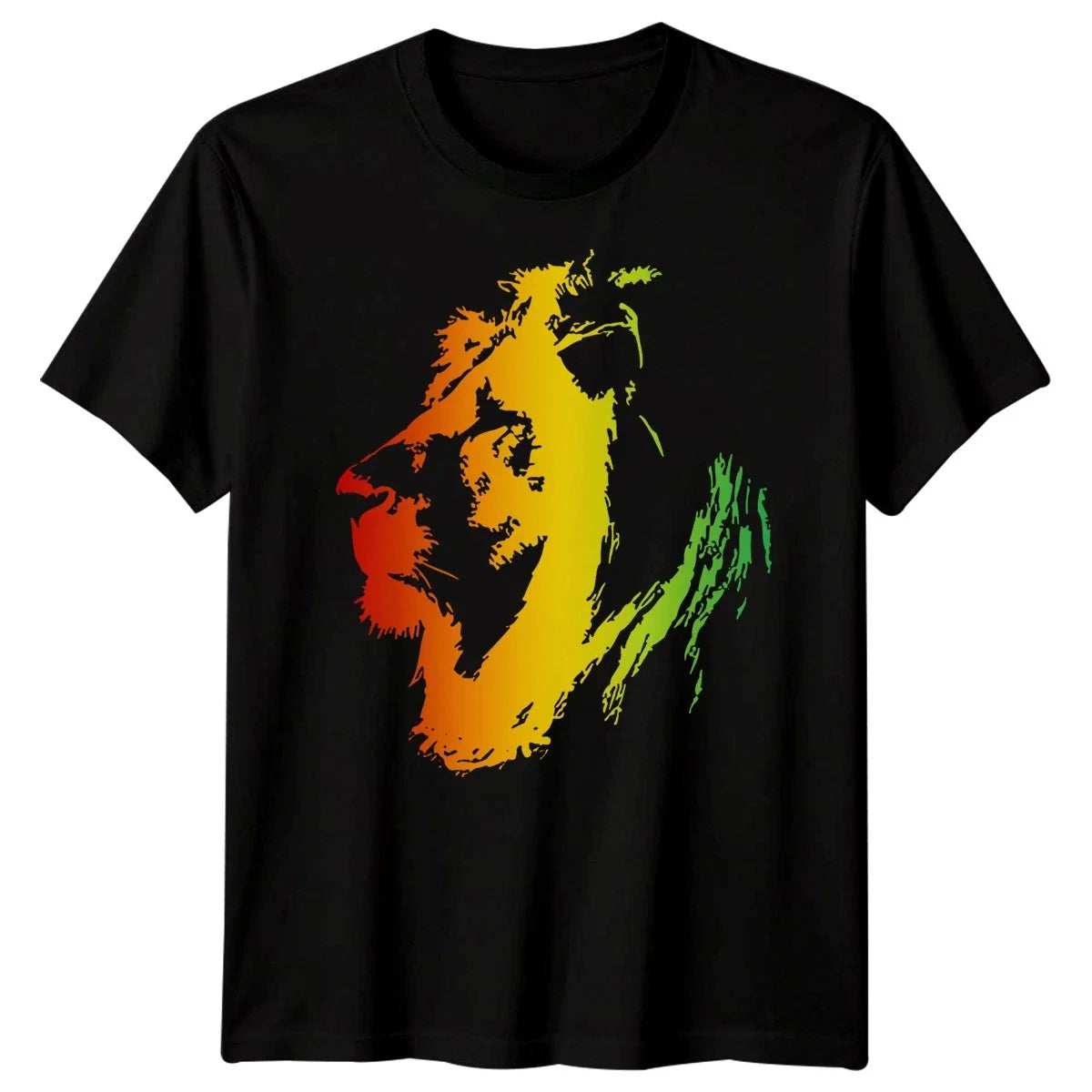 Jamaica Lion Reggae Music Jamaican Mens Cotton Rasta Graphic Tee Unisex