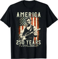 Vintage Abraham Lincoln Abe Lincoln Playing Guitar 250 Years Unisex