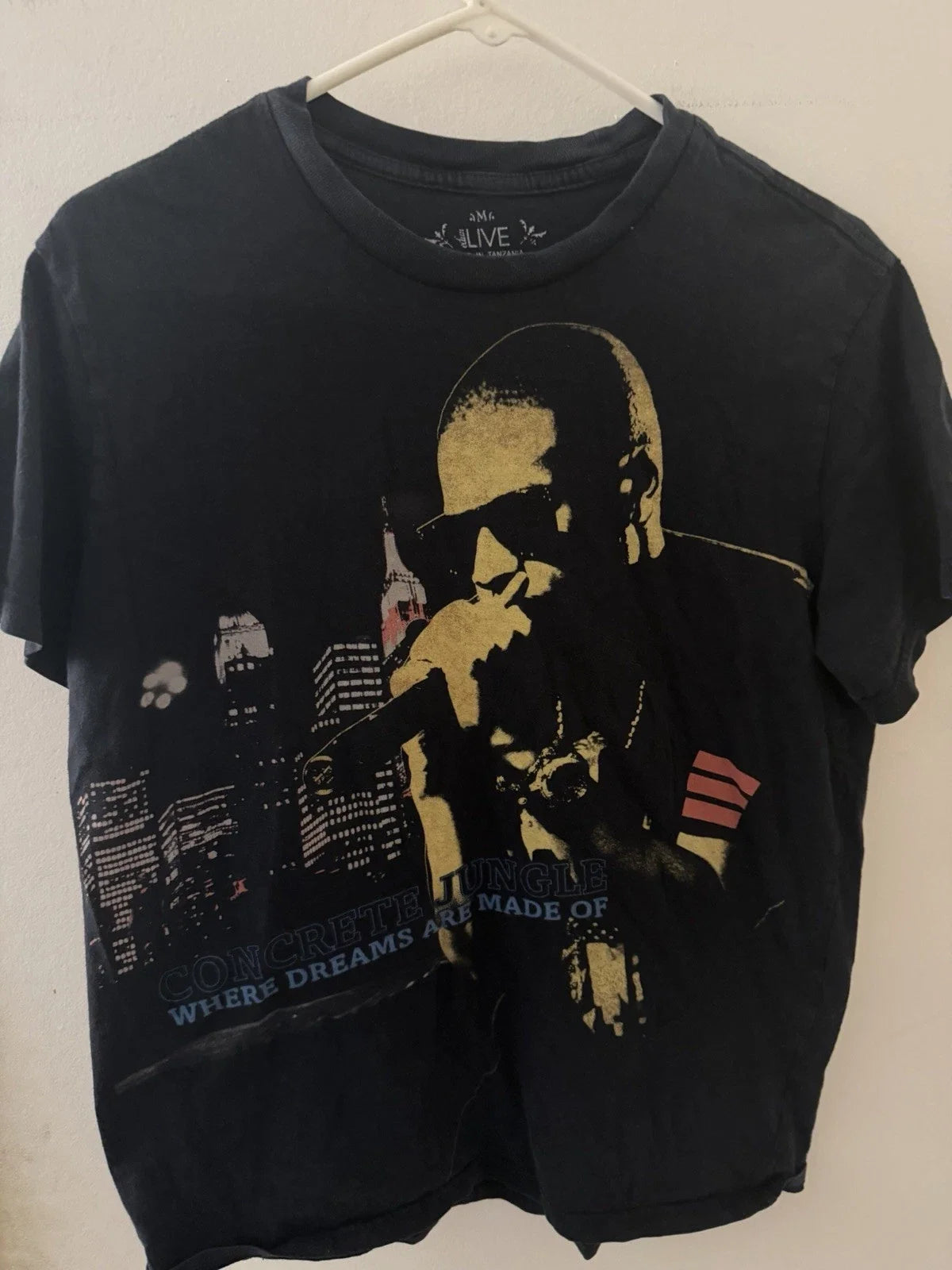 Retro Authentic Jay-Z Blueprint 3 BP3 Tour medium Vintage Hov Unisex