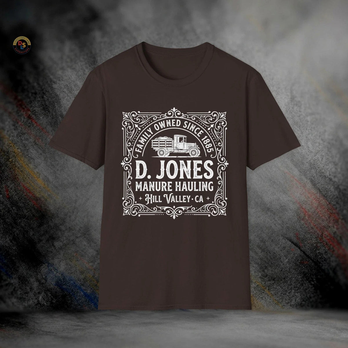 D. Jones Manure Hill Valley Back to the Future | Softstyle Tee Unisex
