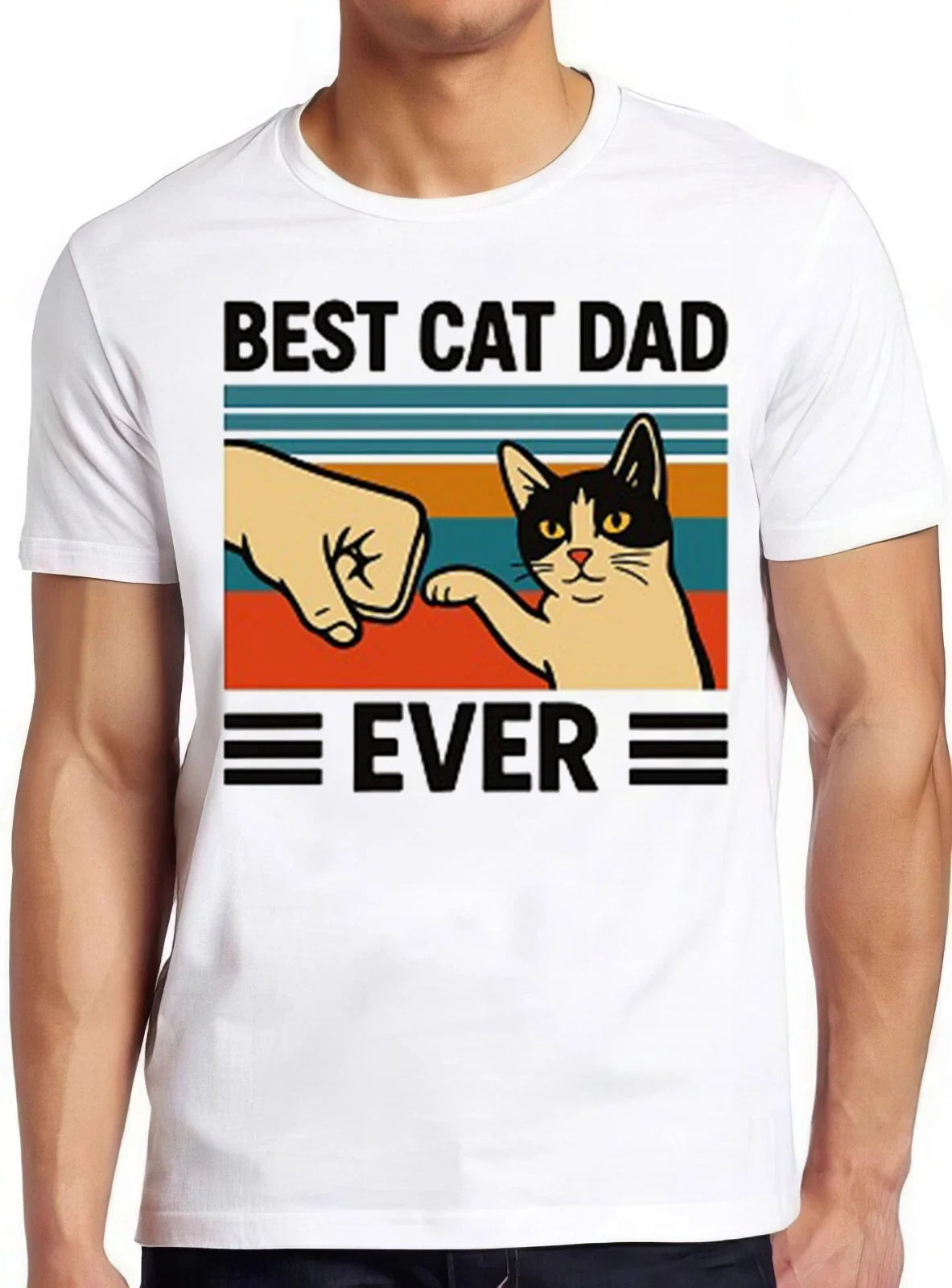 Best Cat Dad Ever Bump Meme Funny Style Gamer Funny Gift Tee T Shirt 2819 Unisex